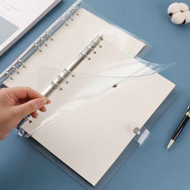 

P89 9 ring binder transparan A4 B5 - journal planner notebook buku tulis catatan polos [thehanscorner］ BEST RATING ゎ