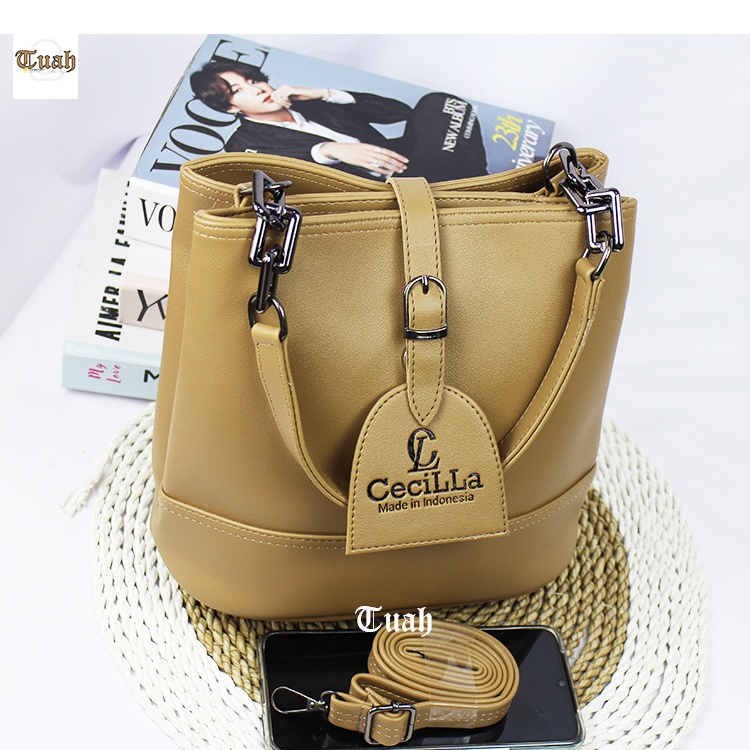 TUAH SLIMBAGS NEW ARIVVAL / Shoulder Bag CeciLLa Premium 2 Ruang Series High quality MX -69 / Tas Selempang Wanita / Tas jinjing Wanita / Tas Kerja Wanita / Tas Pesta Wanita / Tas Wanita Terbaru Kekinian &amp; Terlaris