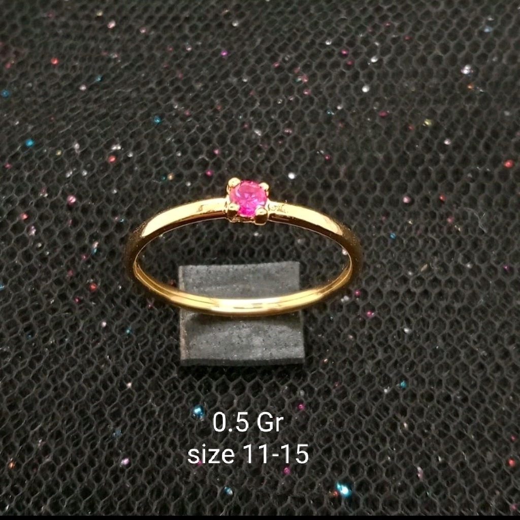 Cincin Emas 17K - 0.5 gr  Kadar 750 - 548