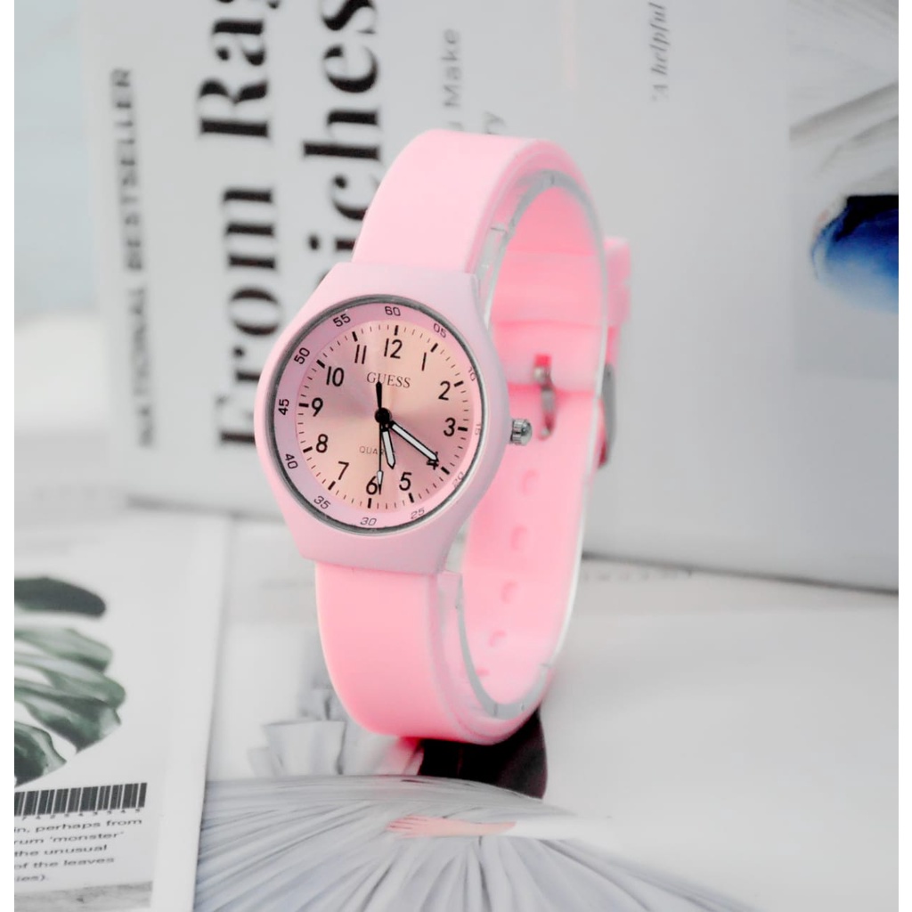 BAJ Jam Tangan Quartz Strap PU Analog Casual Gaya Retro Wanita &amp; Pria Ulzzang Watch Korean Fashion RM073