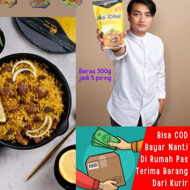 

✯ [bisa COD] NASI KEBULI INSTAN 350g BERAS BASMATI ARAB + BUMBU REMPAH SYEKH ALAM BIRYANI BRIYANI KABSAH MANDHI BUKHARI isn,t almumtazza al mumtazza OK ✰