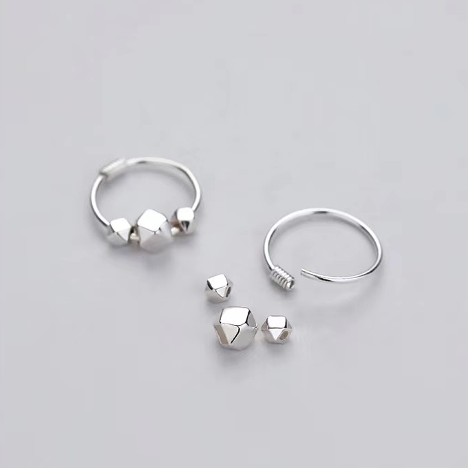 S925 Perak Anting Wanita Rasa Tinggi Anting Cincin Stud Earring Baru Anting Aksesoris Hadiah