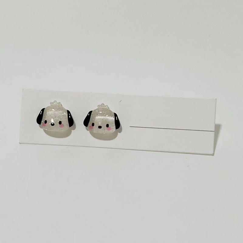 Anting Resin Fashion Merle Tikkulomi Kartun Hewan Stud Earrings Untuk Wanita Aksesoris Fashion
