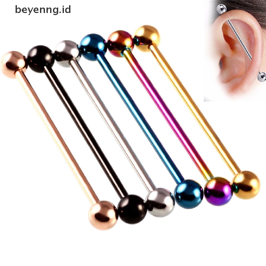 Beyen Surgical Steel Industrial Bar Scaffold Ear Barbell Ring Wanita Perhiasan Bedah Baja Industrial Bar Scaffold Ear Barbel Cincin Wanita Perhiasan2018 Bedah Baja Industrial