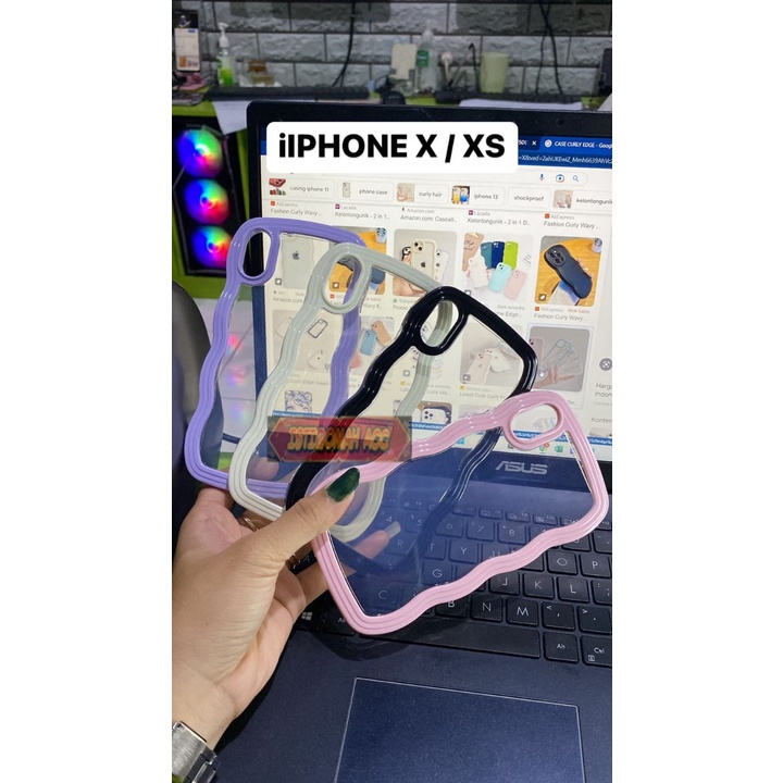 CASING CURLY EDGE ( IPHONE X / XS ) CASE KELUARAN TERBARU 2023 - ISTIQOMAH ACC