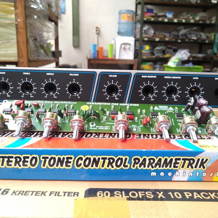 Sound Tone Control Stereo Parametrik Machintos Kit Dan Box Paket