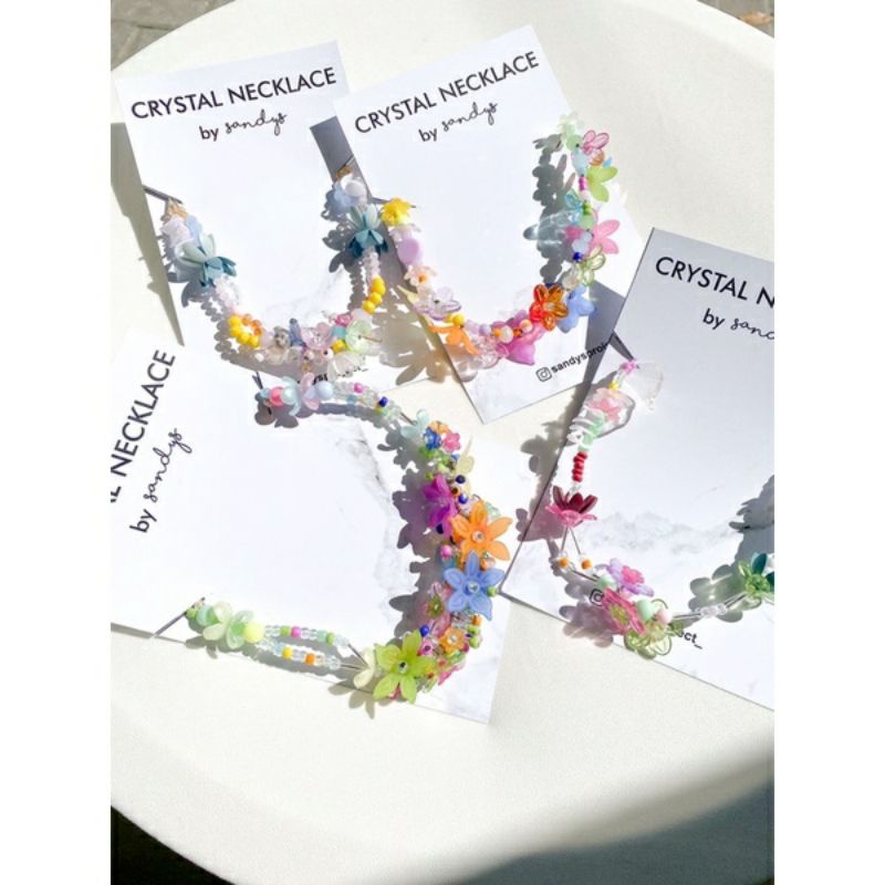Choker Necklace Crystal/Kalung wanita