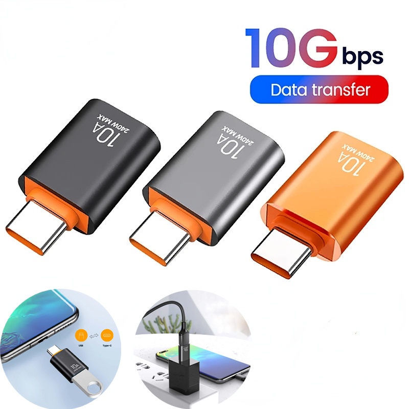 10a Transfer Data Untuk USB Flash Drive &amp; Mouse &amp; Game Controller Converter Connector Tipe-C Ke USB 3.0 Adaptor Ponsel Aksesoris Ponsel USB Tipe-C Adapter Fast Charge