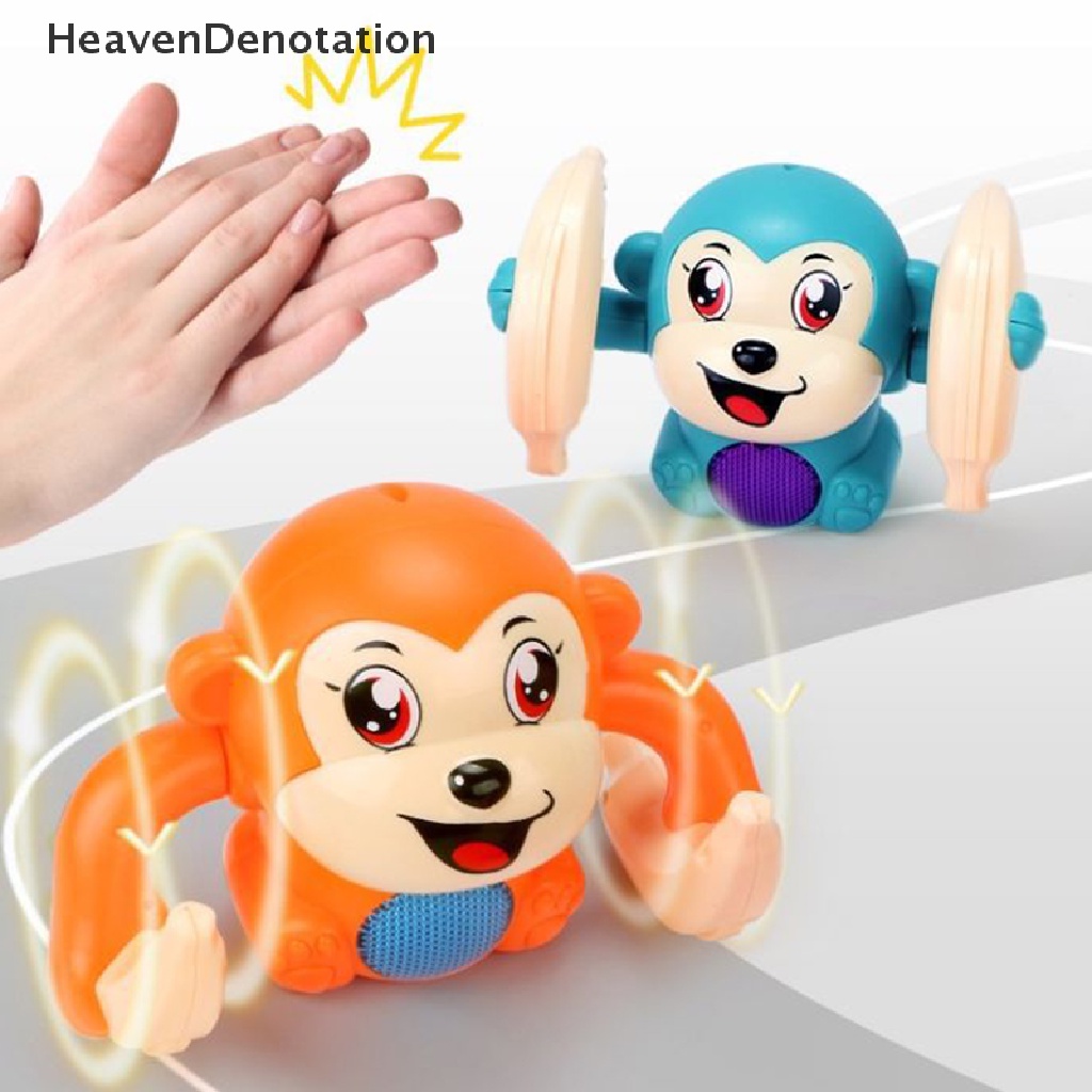 [HeavenDenotation] Mainan Bayi Elektrik Tumbling Monkey Light Musik Puzzle Suara Mainan Edukasi Dini HDV