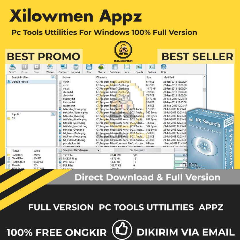 [Full Version] VX Search  / Enterprise Pro PC Tools Software Utilities Lifetime Win OS