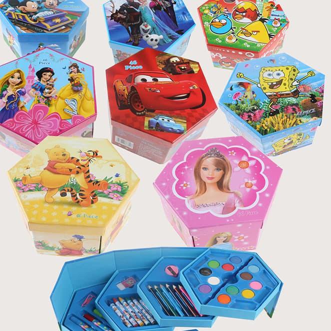 

X21 Crayon set Karakter 4 in 1 Hexagon alat set menggambar melukis kids anak sekolah back to school draw NEW PRODUCT MCO11