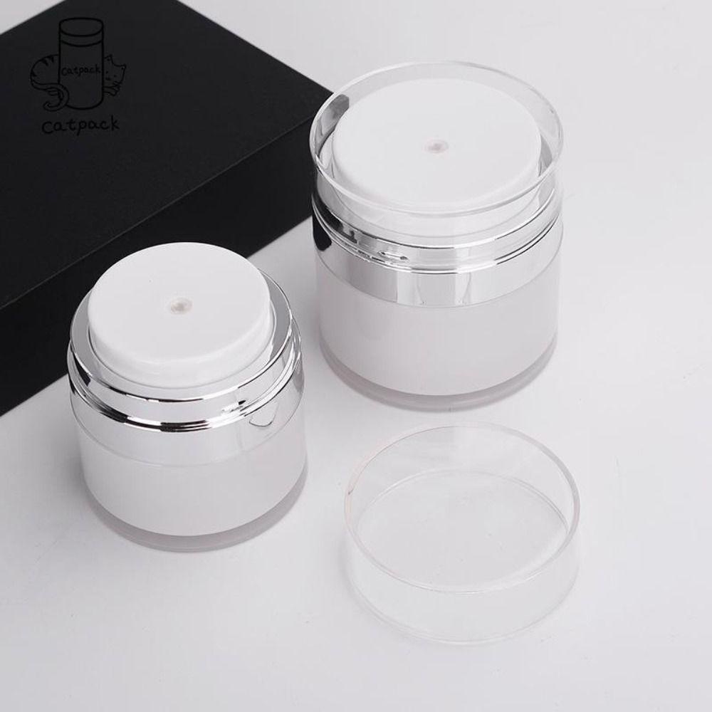 [Elegan] Vacuum Pump Bottle Kosong 15/30 /50ml Makeup Penyimpanan Vial Botol Isi Ulang Cream Kaleng Isi Ulang Wadah Kosmetik Toples Kosmetik