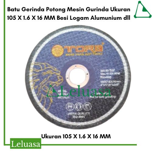 

Batu Gerinda Potong Mesin Gurinda Ukuran 105 X 1.6 X 16 MM Besi Logam Alumunium dll