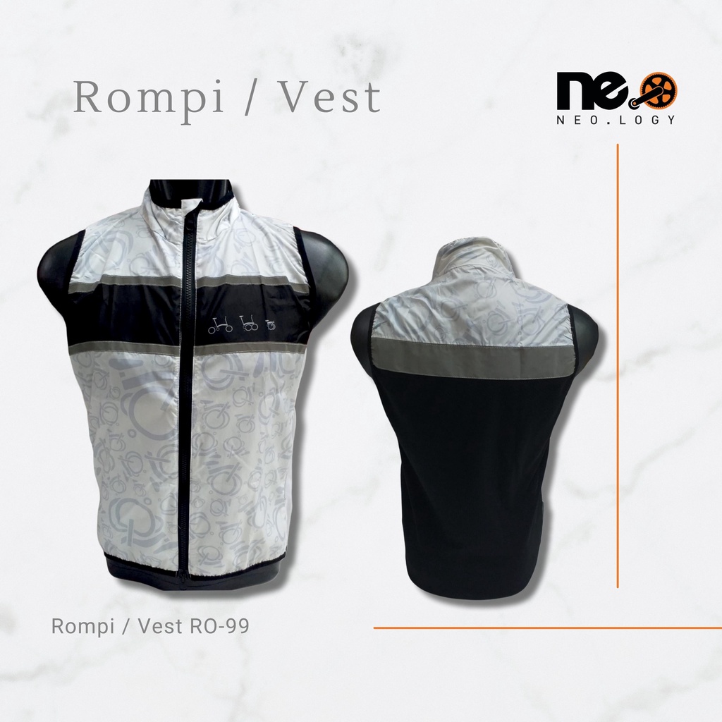 Rompi Bersepeda Vest Pria Wanita Gowes Trifold 3Sixty Dahon