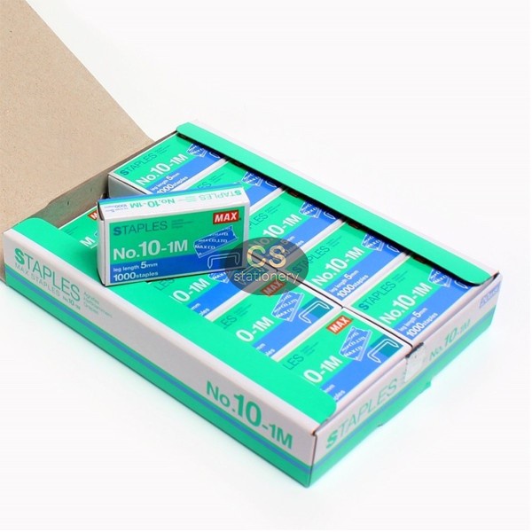 

Best Seller Isi Staples / Refill Stapler Max Kecil No. 10 -1M (Pak) Murah
