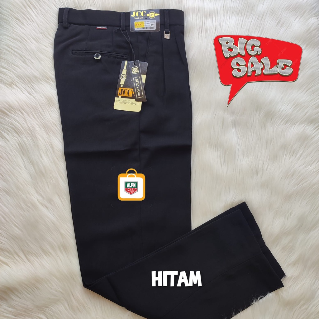 CELANA FORMAL HITAM PRIA JCC ORIGINAL REGULAR FIT