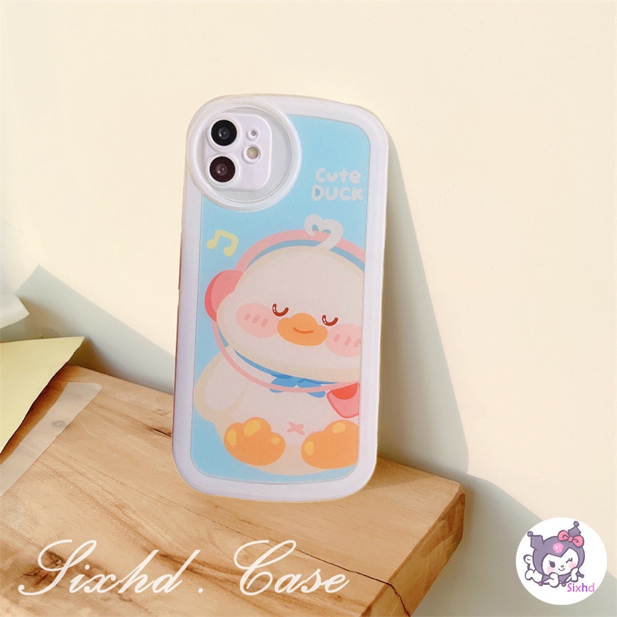 Redmi Note 12 11 11s 10 9 8Pro Redmi 12C 10C 10A 10 9T 9C 9A 9 A1 A1+ Xiaomi 11 Lite 12T 11TPro Mi Poco M3 X3Pro NFC Cartoon Cute Duck Phone Case Lens Protection Soft Cover