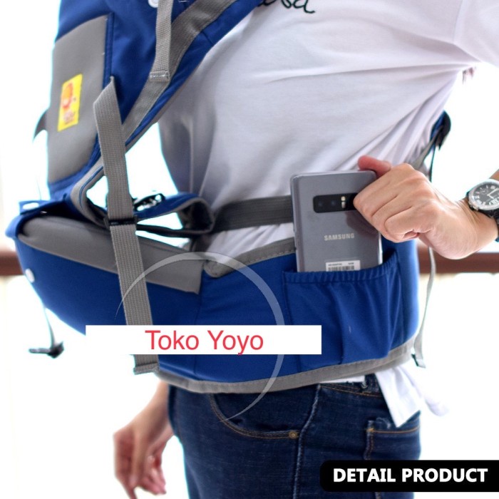 Terlaris ✨ -Gendongan Bayi Depan Duduk 5in1 Baby Leon Hipseat Baby Carrier Murah - Merah- 2.1.23