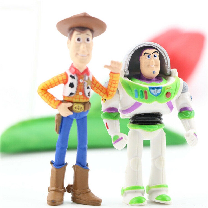 12pcs/8pcs/7pcstoy Story 4woody Lightyear Rex Alien Bear 7pcs Action Figure Topper Kue Mainan