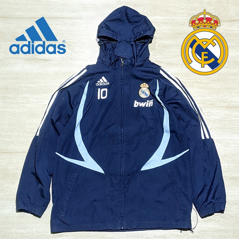 Jaket Thrift Olahraga Sport Pria ADIDAS REAL MADRID Edition Original Second Branded Kondisi 90% Bagu