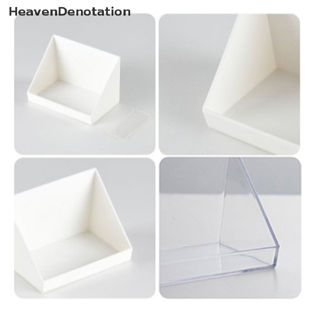 [HeavenDenotation] Rak Penyimpanan Plastik Tempel Dinding Kotak Kamar Mandi Dapur Organizer Container Shelf HDV