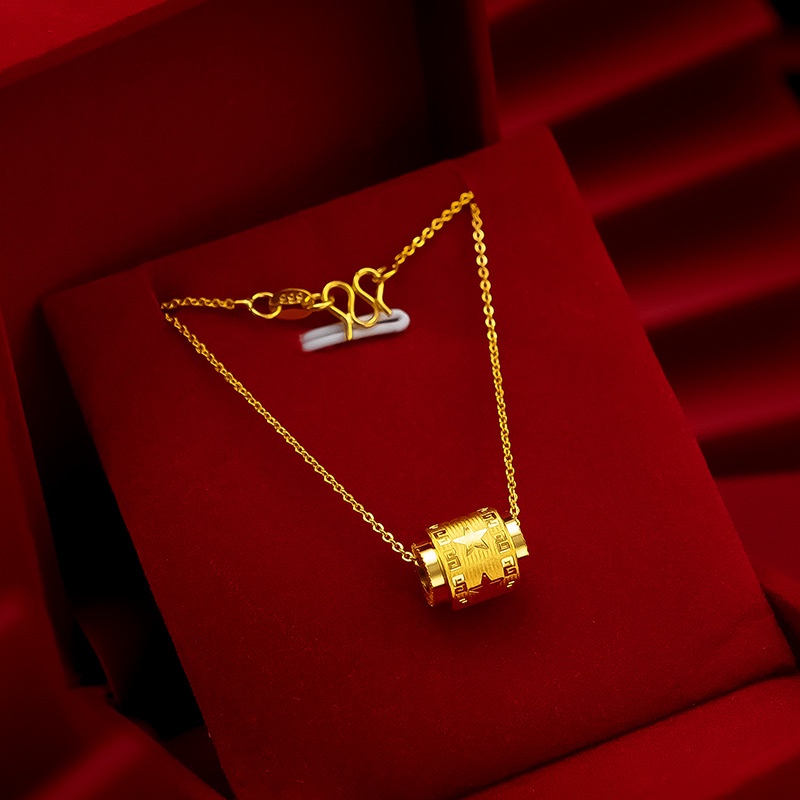 Goldkingdom Perhiasan Fashion Emas Asli Kadar 375Bangkok Aksesoris Ready Stock Cnc Bintang Berujung Lima Passepartout Kalung Gaya Wanita Seiko Berlapis Emas Bintang Tulang Selangka Kalung