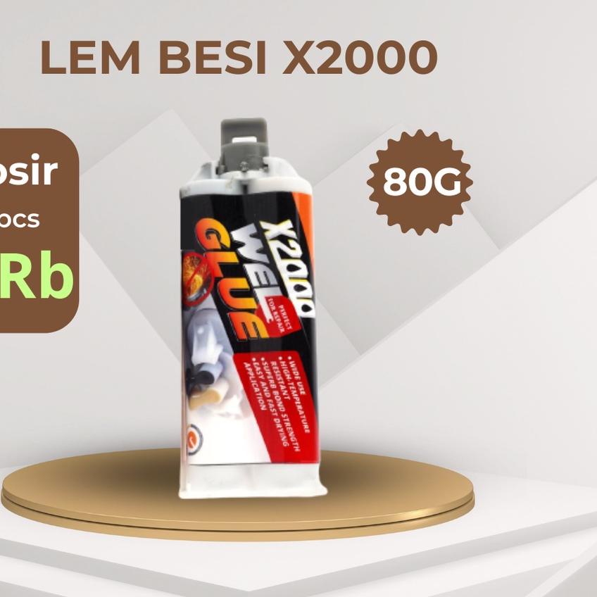 ✭ Lem besi X2000 dua komponen ketahanan, Lem Solder X2000 original panas yang baik menahan dampak ya