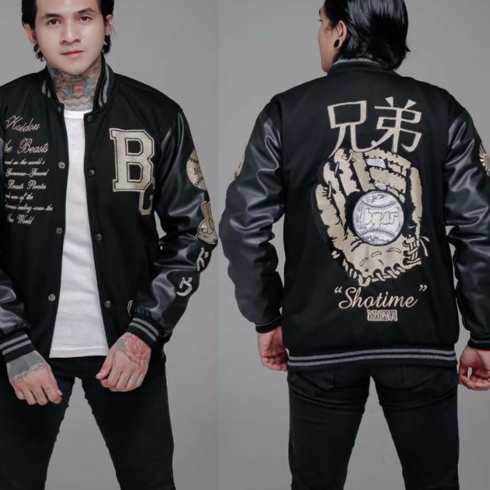 KAL507 JAKET BASEBALL VARSITY FULL BORDIR BRANDED ZADE SUPPLY ~ jaket pria []