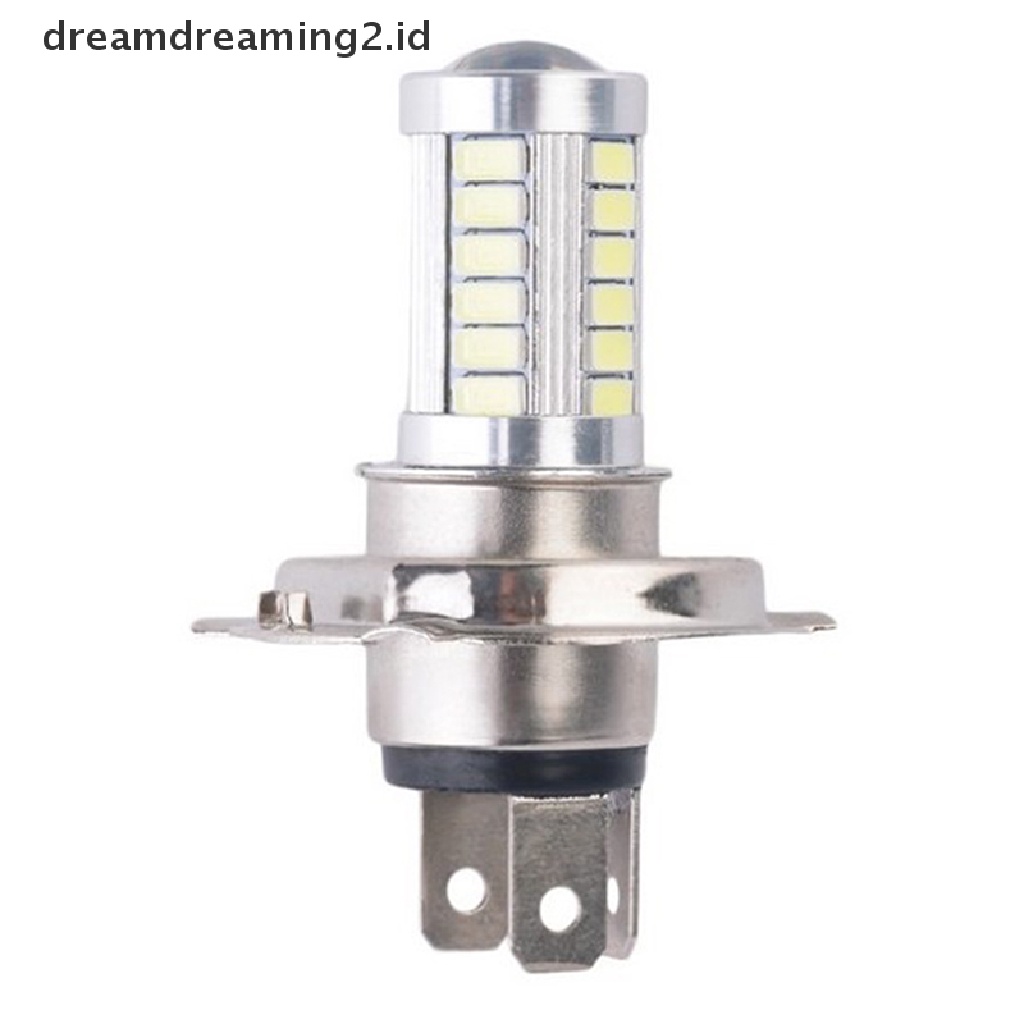 (dream) H4 33SMD LED Lampu Depan Mobil Bohlam Daytime Running Light Putih Lampu Kabut Motor.