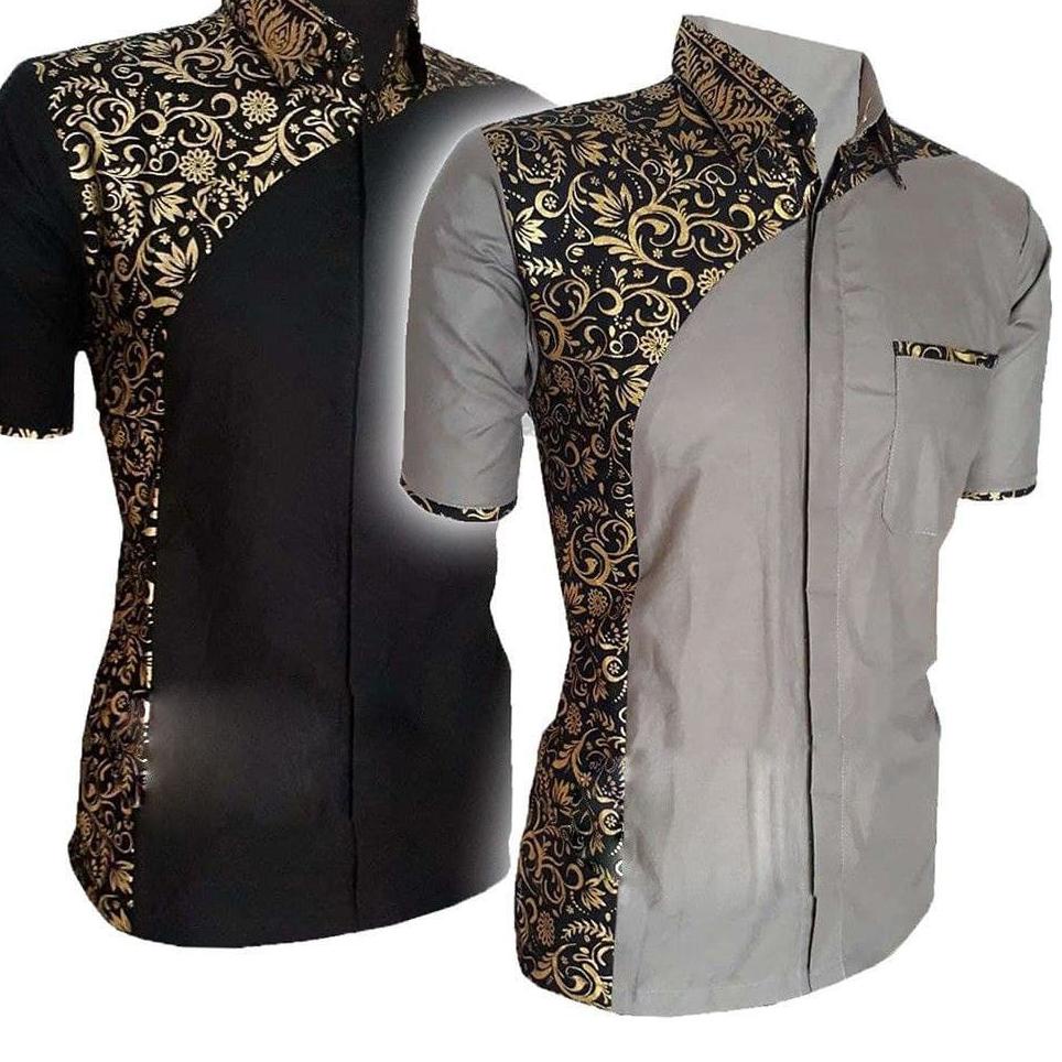 の BAJU KOKO LENGAN PENDEK KOKO PRIA DEWASA TERANYAR 2022 KOKO KOMBINASI BATIK PRADA TERPOPULER 78D