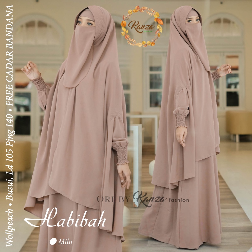 HABIBAH SYARI gamis muslim original produk by kanza fashion