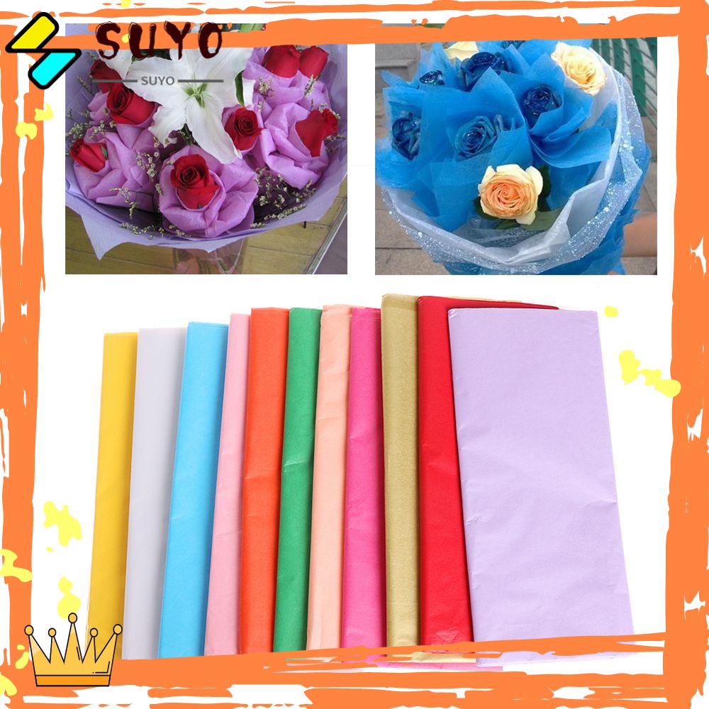 Suyo 10pcs/bag Kertas Tissue Decor Craft DIY Scrapbooking