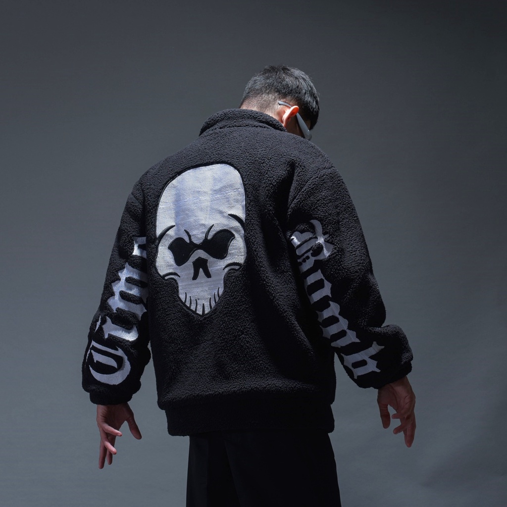 TIMEBOMB | SHERPA JACKET | JAKET SHERPA | SKULL