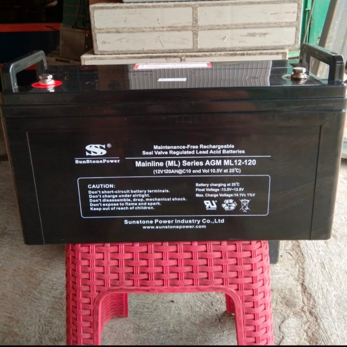 BATERAI AKI KERING SANSTONE VRLA 12V 120AH GOOD PLTS