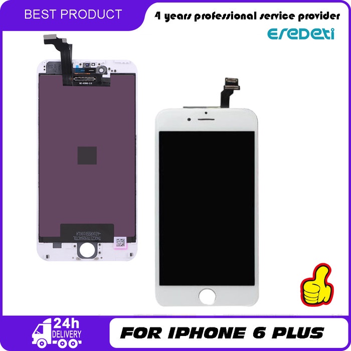 LCD TOUCHSCREEN IPHONE 6 PLUS ORIGINAL APPLE 100 PERSEN KD-002162 - BLACK Berkualitas