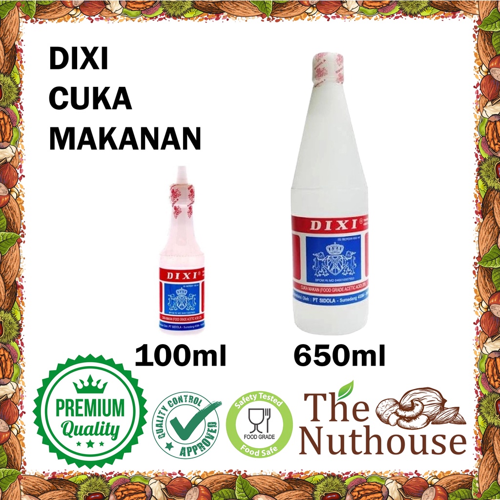 

DIXI Vinegar / Cuka Makan - 100ml / 650ml [HALAL]