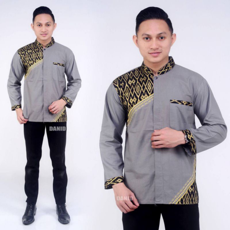 NEW ARRIVAL BAJU LENGAN PANJANG  DISTRO BATIK PRIA BORDIL SOGAN HRB026