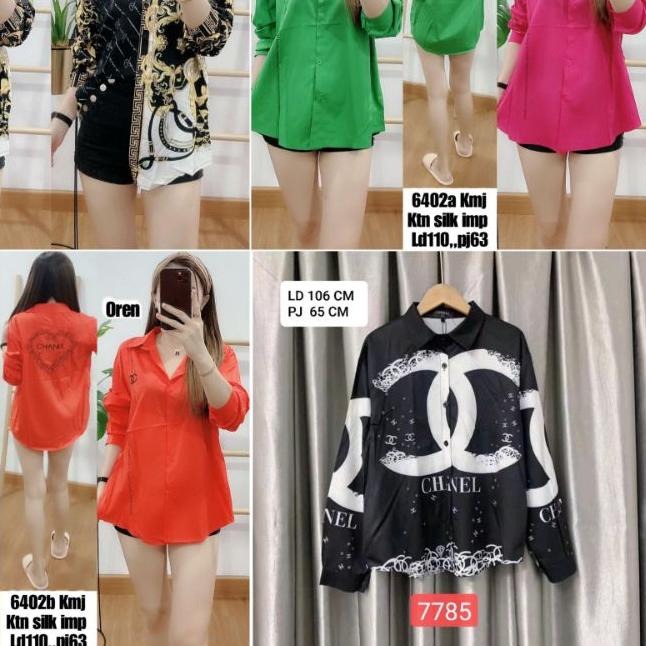 ♢ KEMEJA BANGKOK KATUN SILK IMPORT ▼