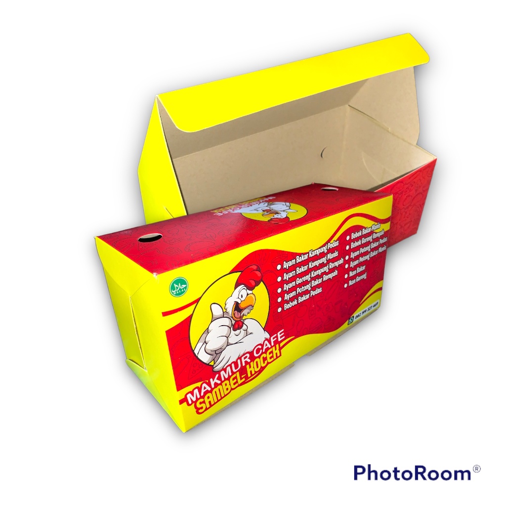 Kemasan Ayam Geprek | Dus Roti Gembong | Box Nasi Serbaguna