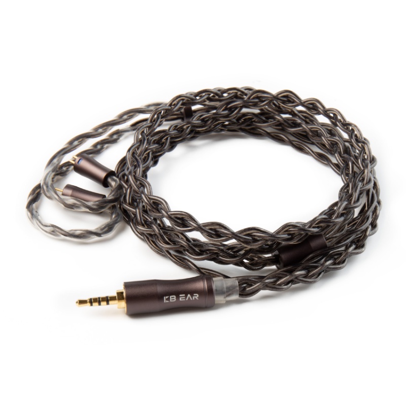 Kbear Hazy 6N Graphene+Copper-Silver Alloy Mixedly Braided Upgrade Kabel MMCX/2Pin Konektor 3.5mm/2.5mm/4.4mmPlug Earphone Wire