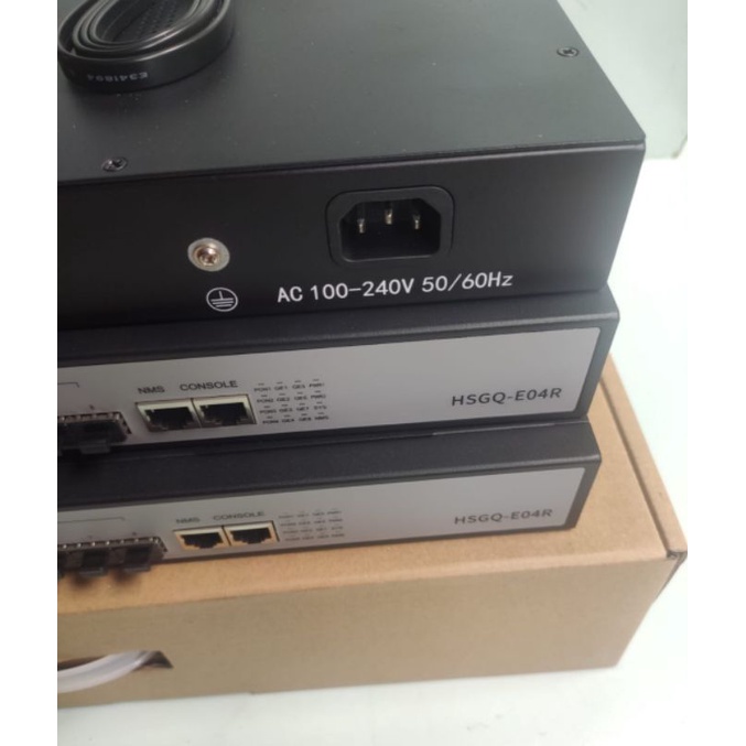 OLT Epon HSGQ E04R lengkap sfp 4pcs