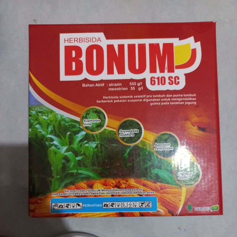 Herbisida BONUM 610SC isi 500ml - Pengendali gulma pada tanaman jagung
