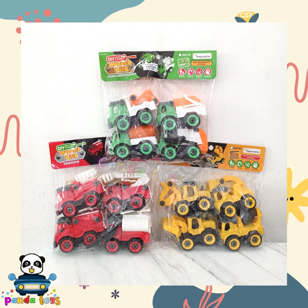 MAINAN BONGKAR PASANG DIY MEKANIK CILIK KGP08 KGP09 KGP10