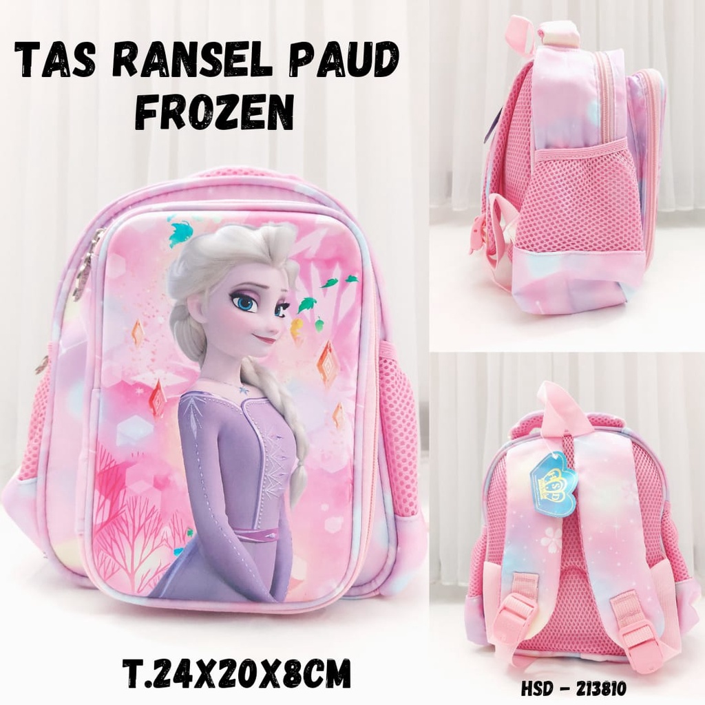 Tas Ransel Sekolah Anak Perempuan + Kotak Pensil ukuran PAUD Unicorn