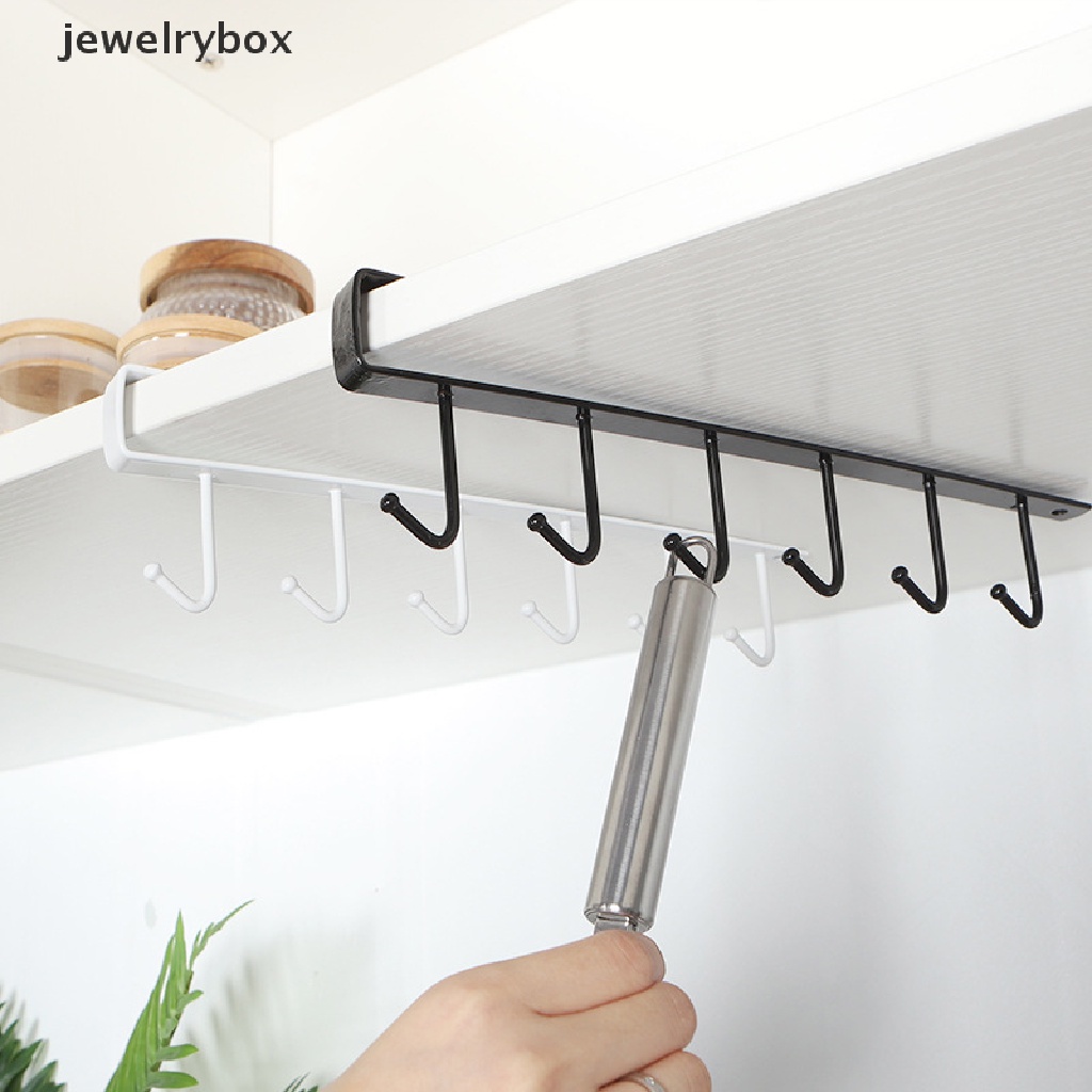 [jewelrybox] 6-hooks Kitchen Accessor Rak Penyimpanan Kait Baju Gantung Lemari Organizer Butik