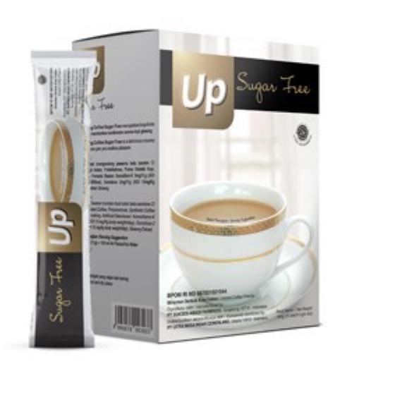 

♚ UP GINSENG COFFEE SUGAR FREE KOPI GINSENG CNI ASLI ORIGINAL ISI 15 STIK ◊