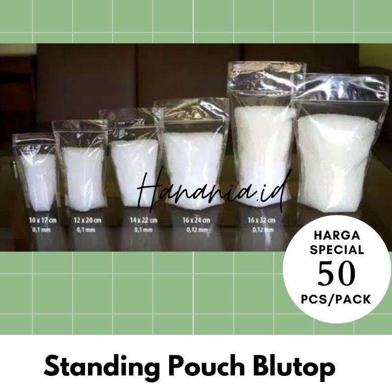 G31 Plastik Standing Pouch 9x15 10x17 12x20 14x22 16x24 20x29 Cm Bening Transparan STP PALING DICARI