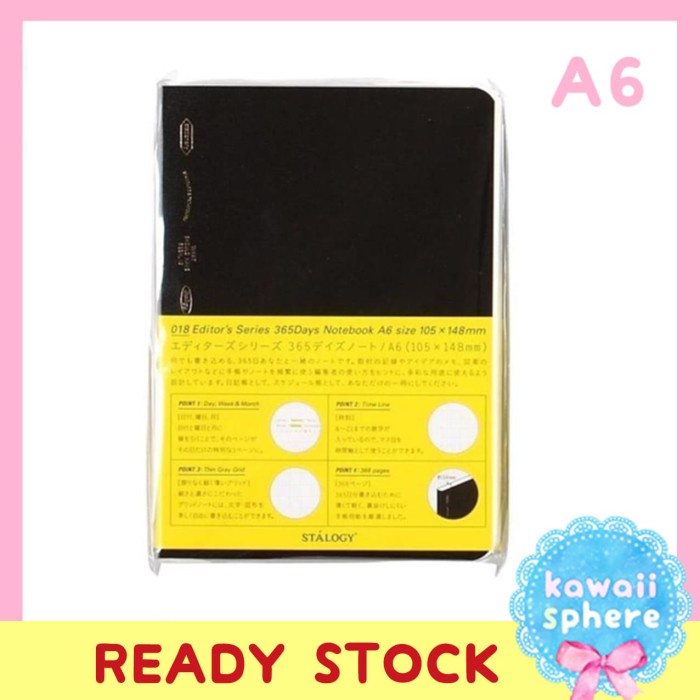 

Terlaris Stalogy 365 Days Notebook A6 Ready Stock