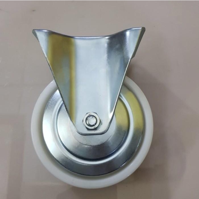 roda troli 6 inch nilon lurus / mati