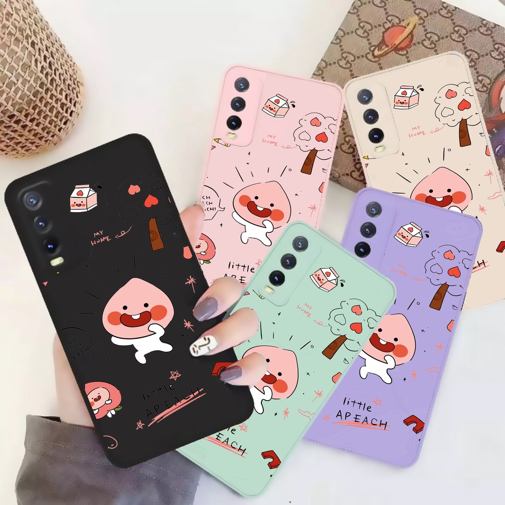 SOFTCASE MACARON LITTLE PEACH INFINIX SMART 4 / SMART 5 / SMART 6 RAM 2GB / SMART 6 RAM 3GB / HOT 9 
